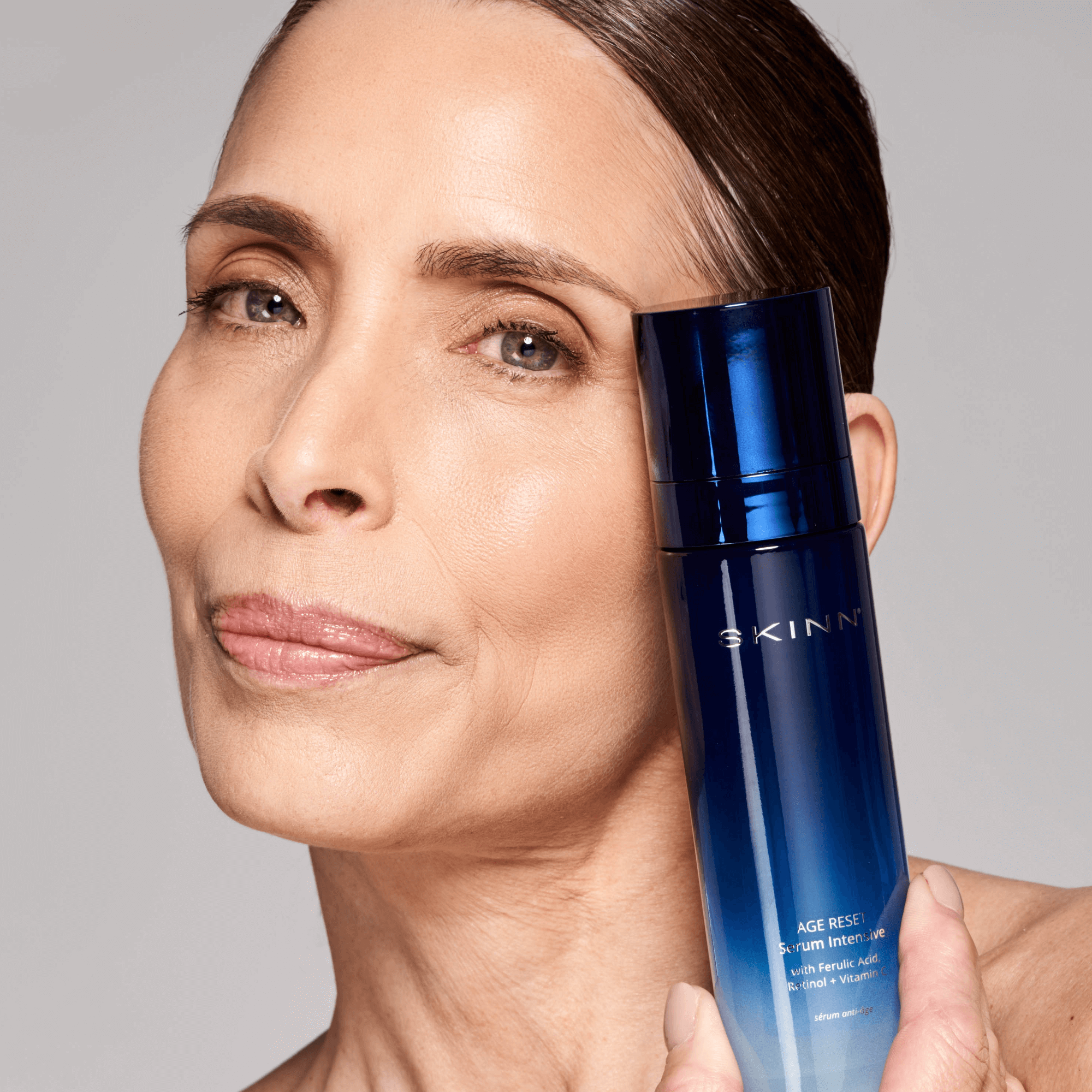 SKINN Skinn Cosmetics Age Reset Serum Intensive with Ferulic Acid Retinol & Microencapsulated Vitamin C for Anti-Aging Radiance