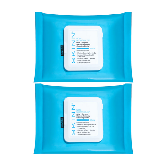 SKINN Olive + Enzyme Makeup Removing  Cleansing Cloths